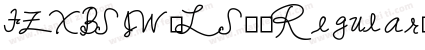 FZXBSJW_LS85 Regular字体转换